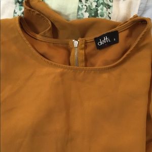 Mustard yellow blouse